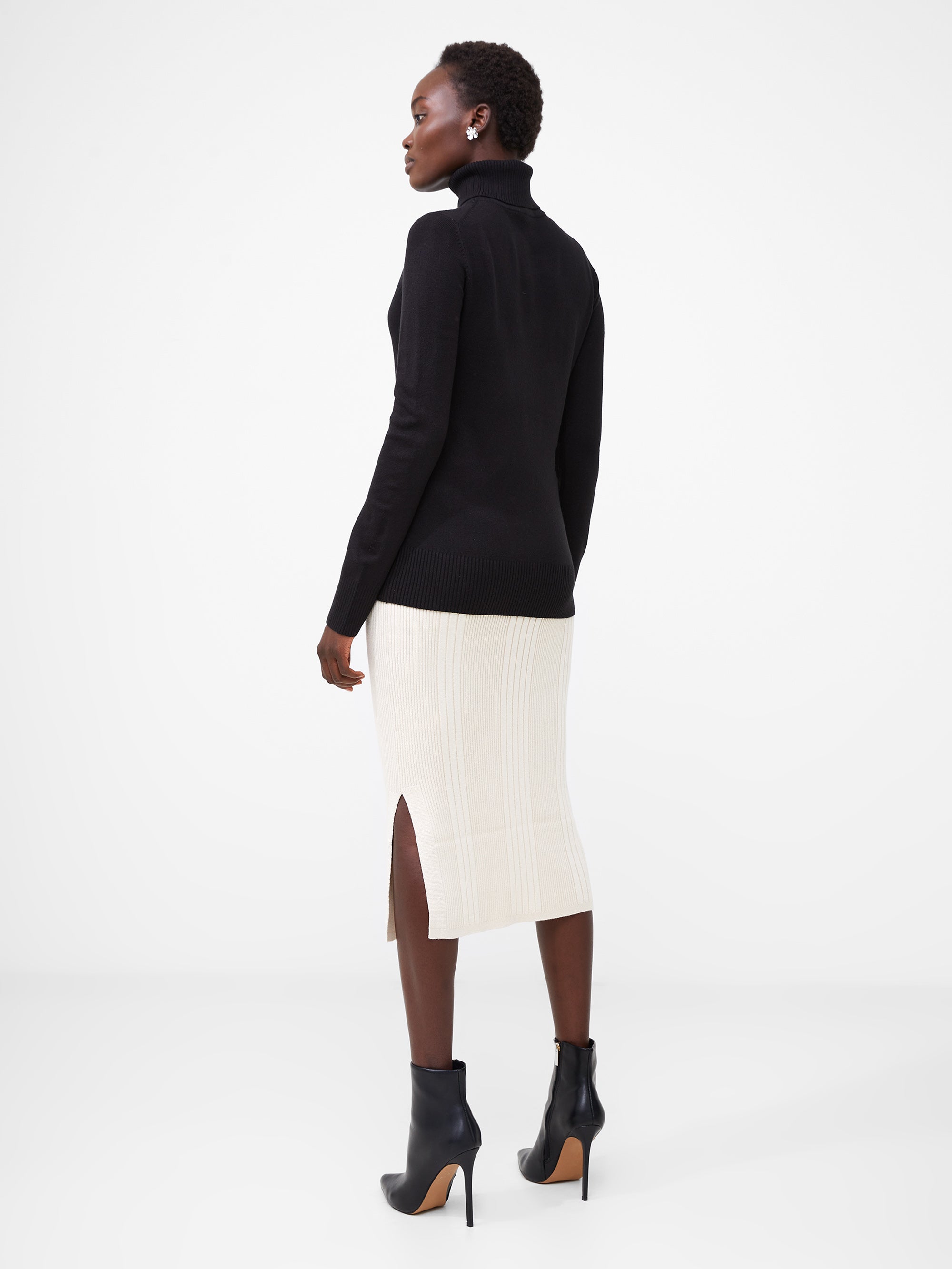 Babysoft Ribbed High Neck Tunic Top