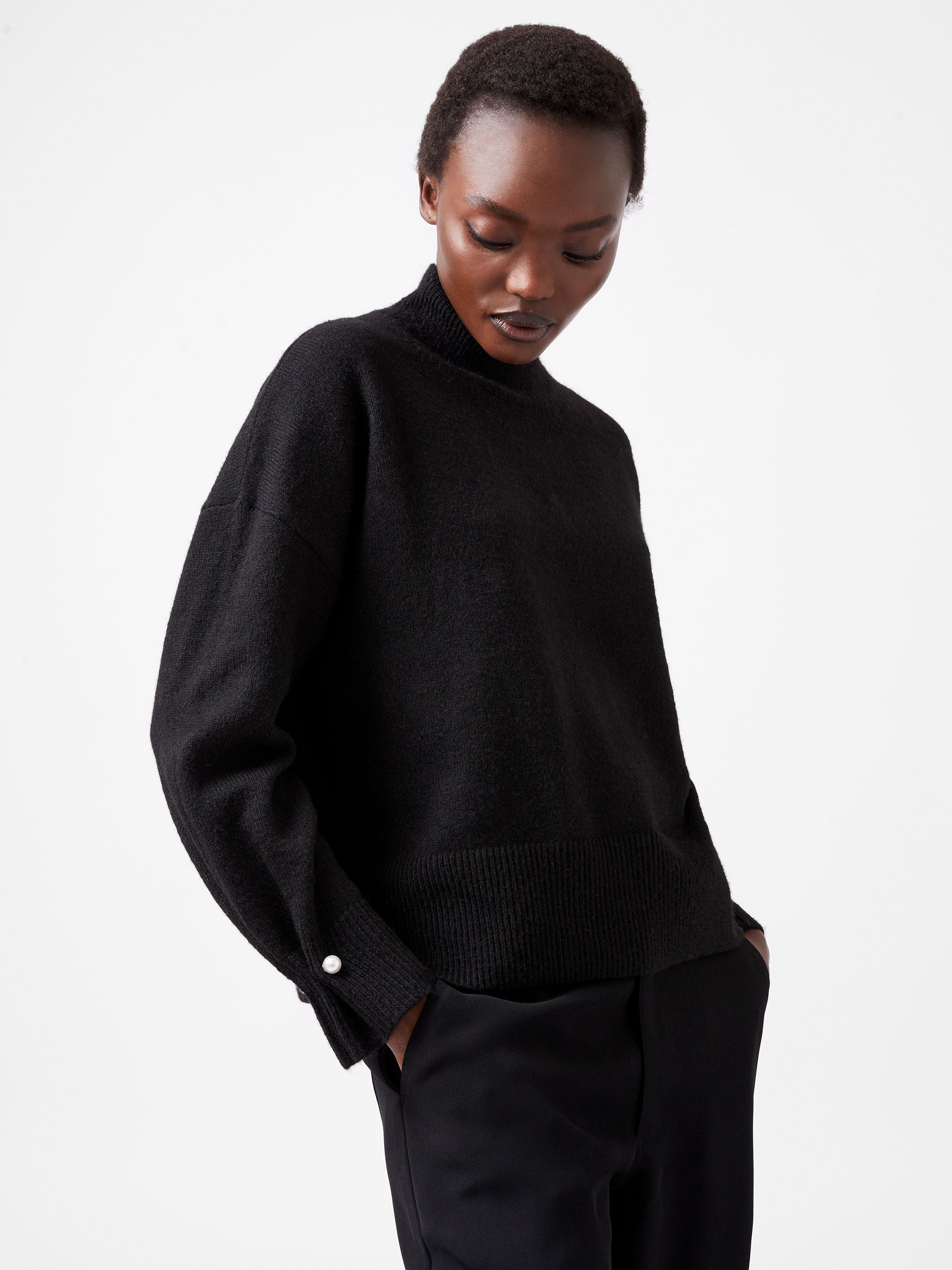 Kezia Recycled Pearl Cuff Detail Jumper