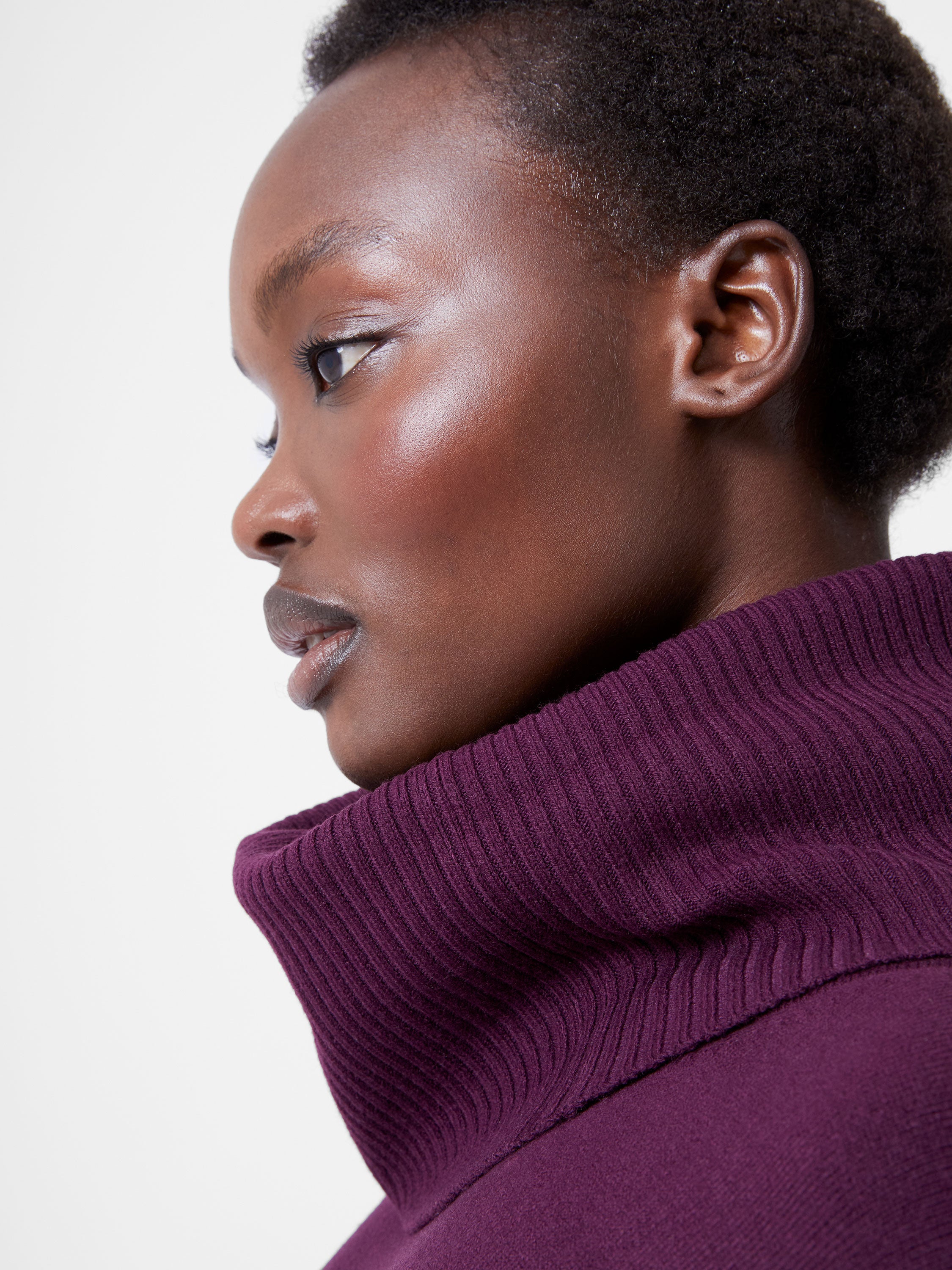 Babysoft Ribbed Cowl Neck Jumper