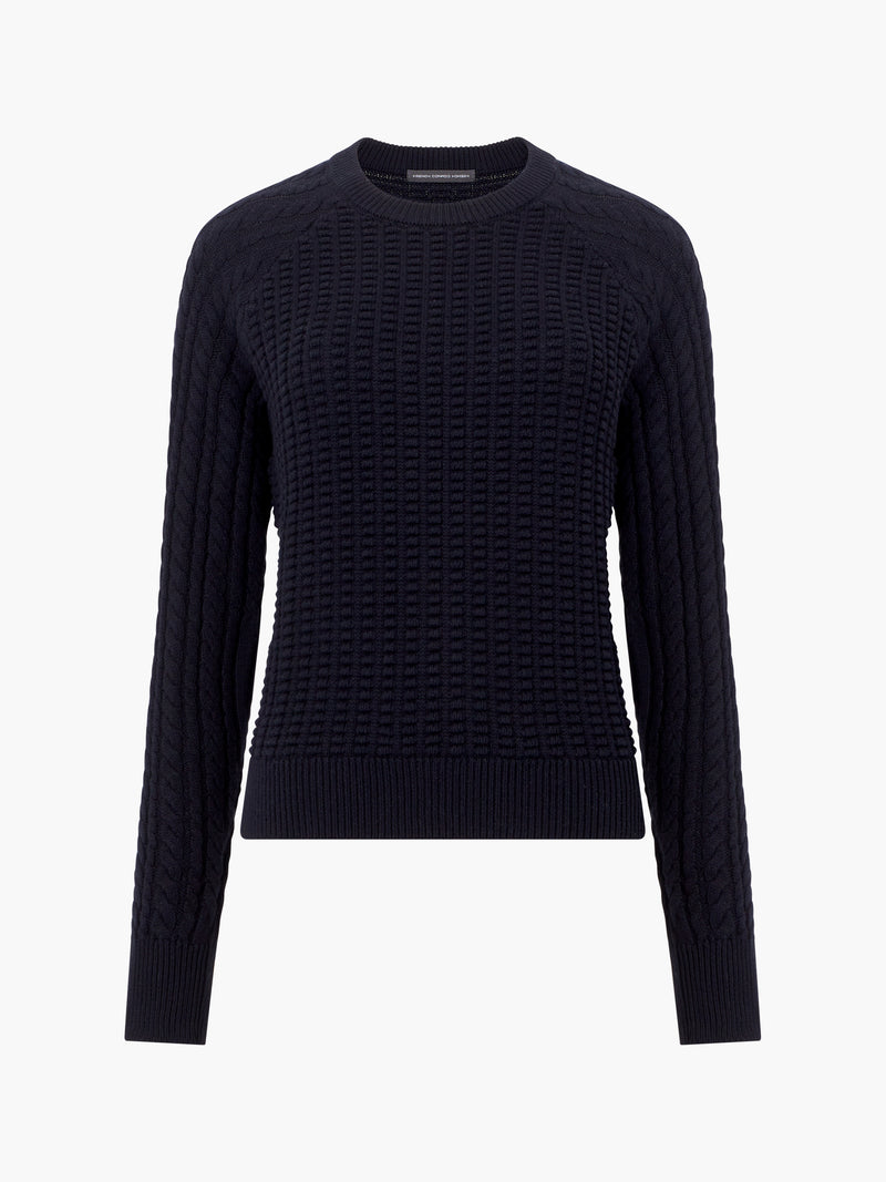 Mozart Popcorn Cable Knit Jumper