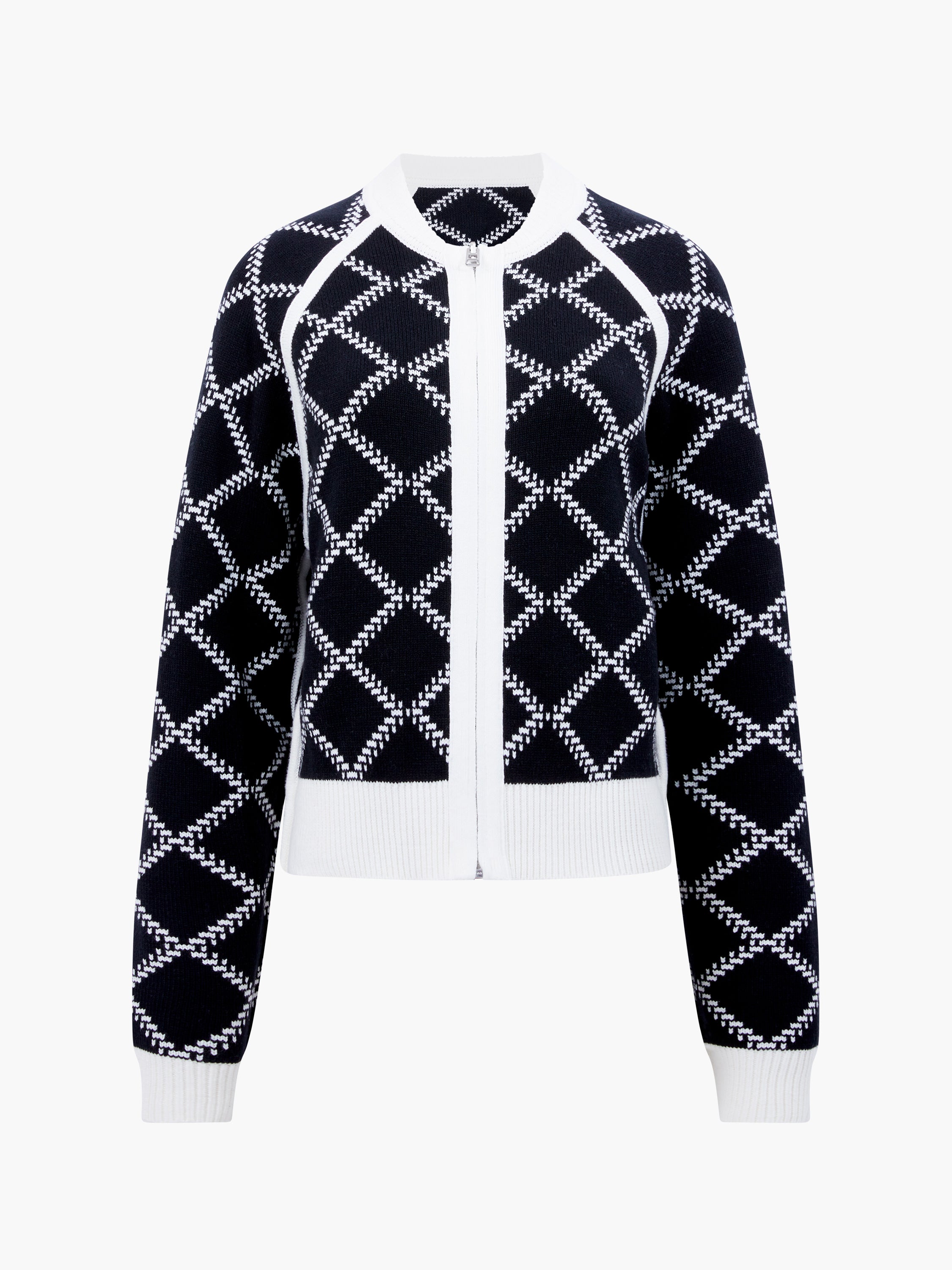 Odessa Reversible Checked Zip Up Cardigan