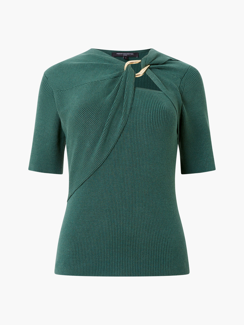 Jayna Ribbed Ring Top