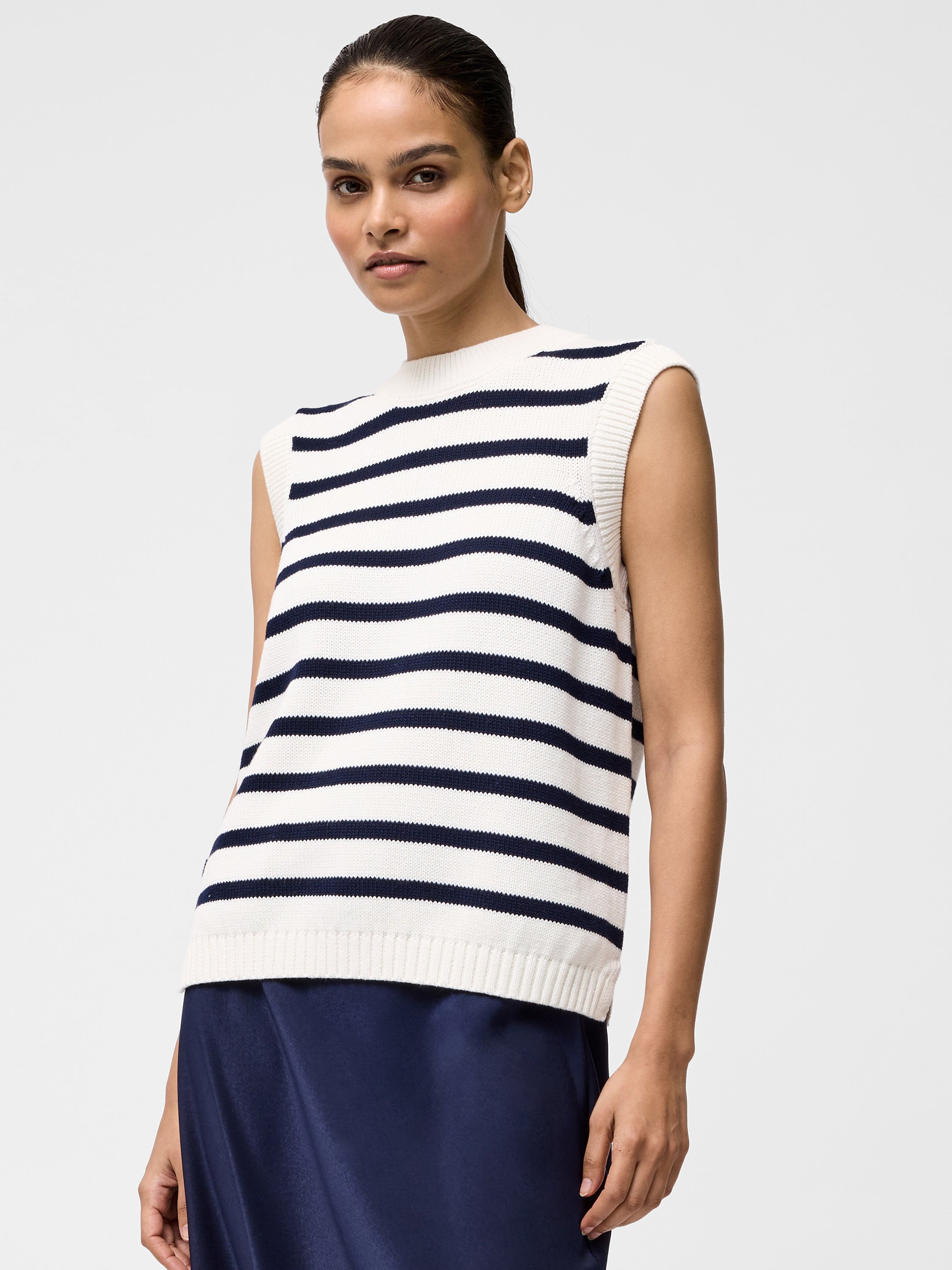 Striped Oversize Knit Tank