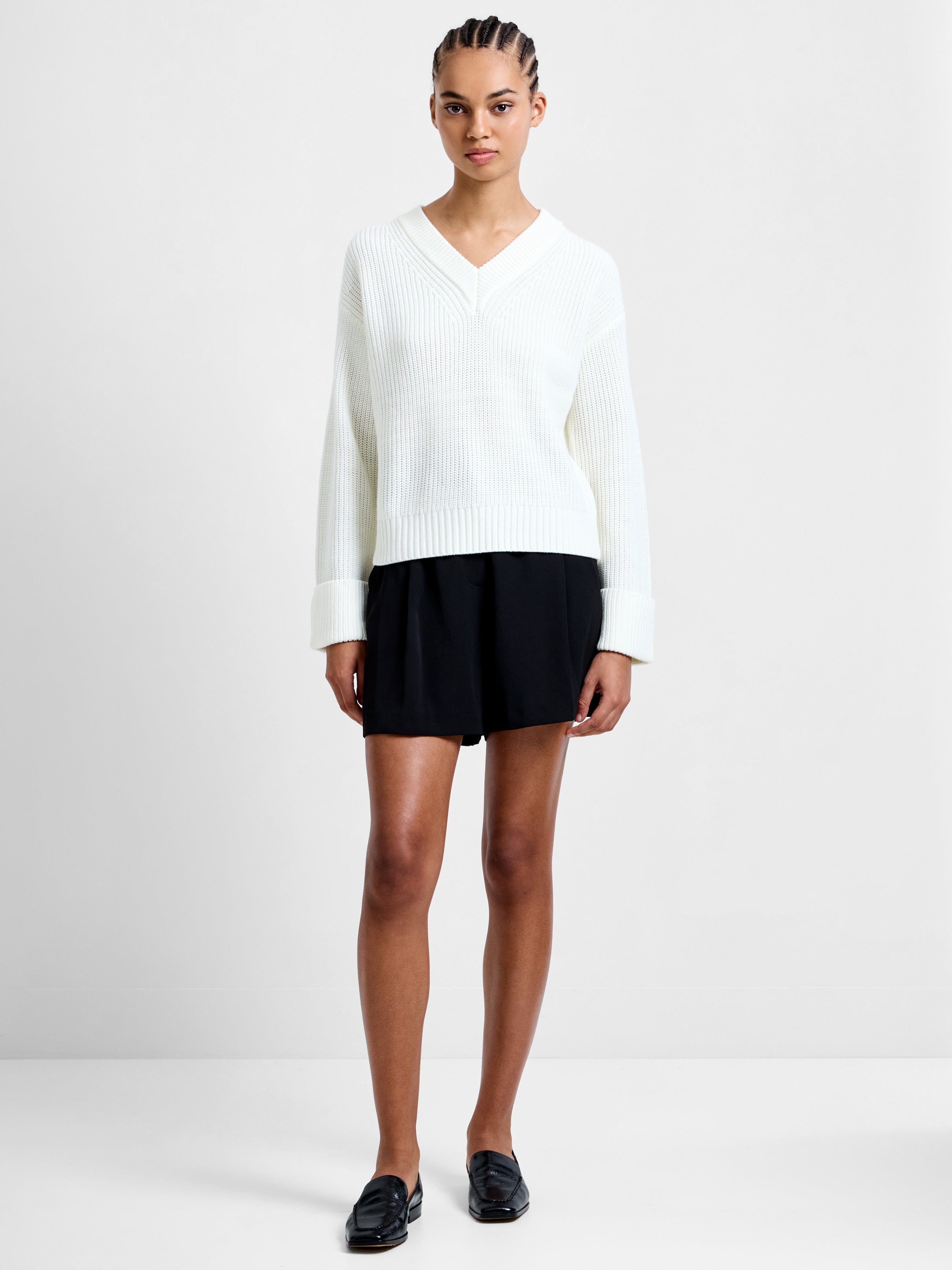 Joss Long Sleeve V Neck Jumper