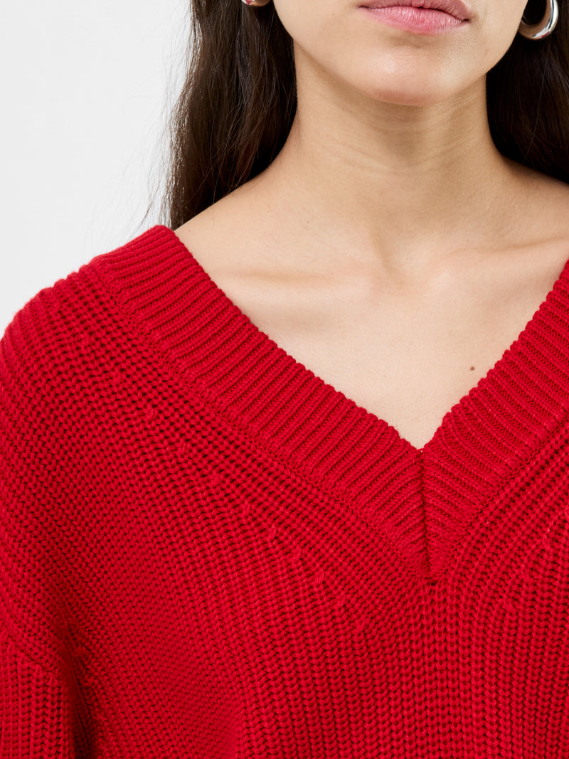 Joss Long Sleeve V Neck Jumper