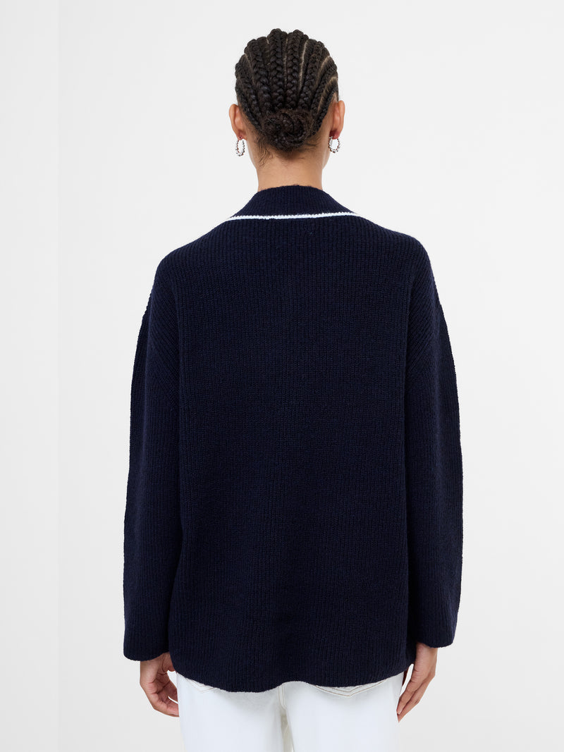 Kezia Recycled Vertical V Neck Jumper