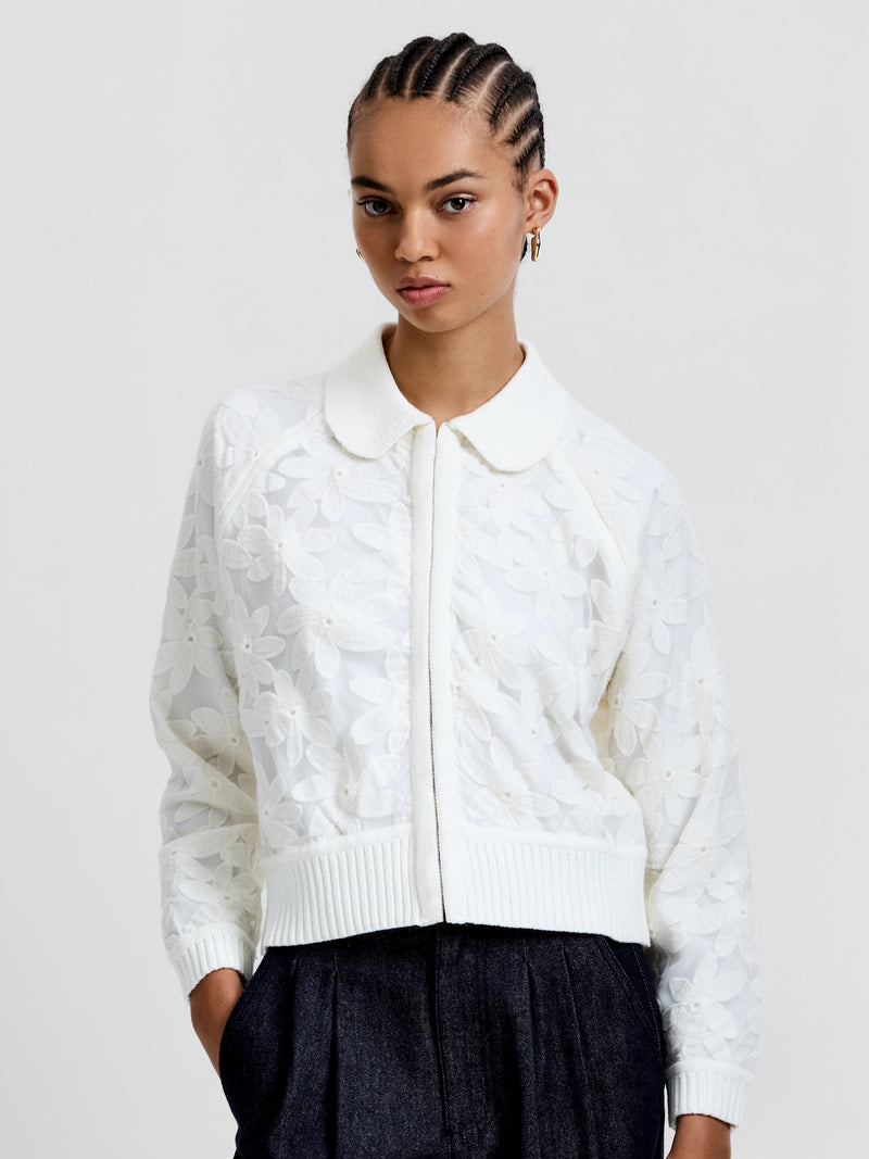 Diella Knit Applique Cardigan