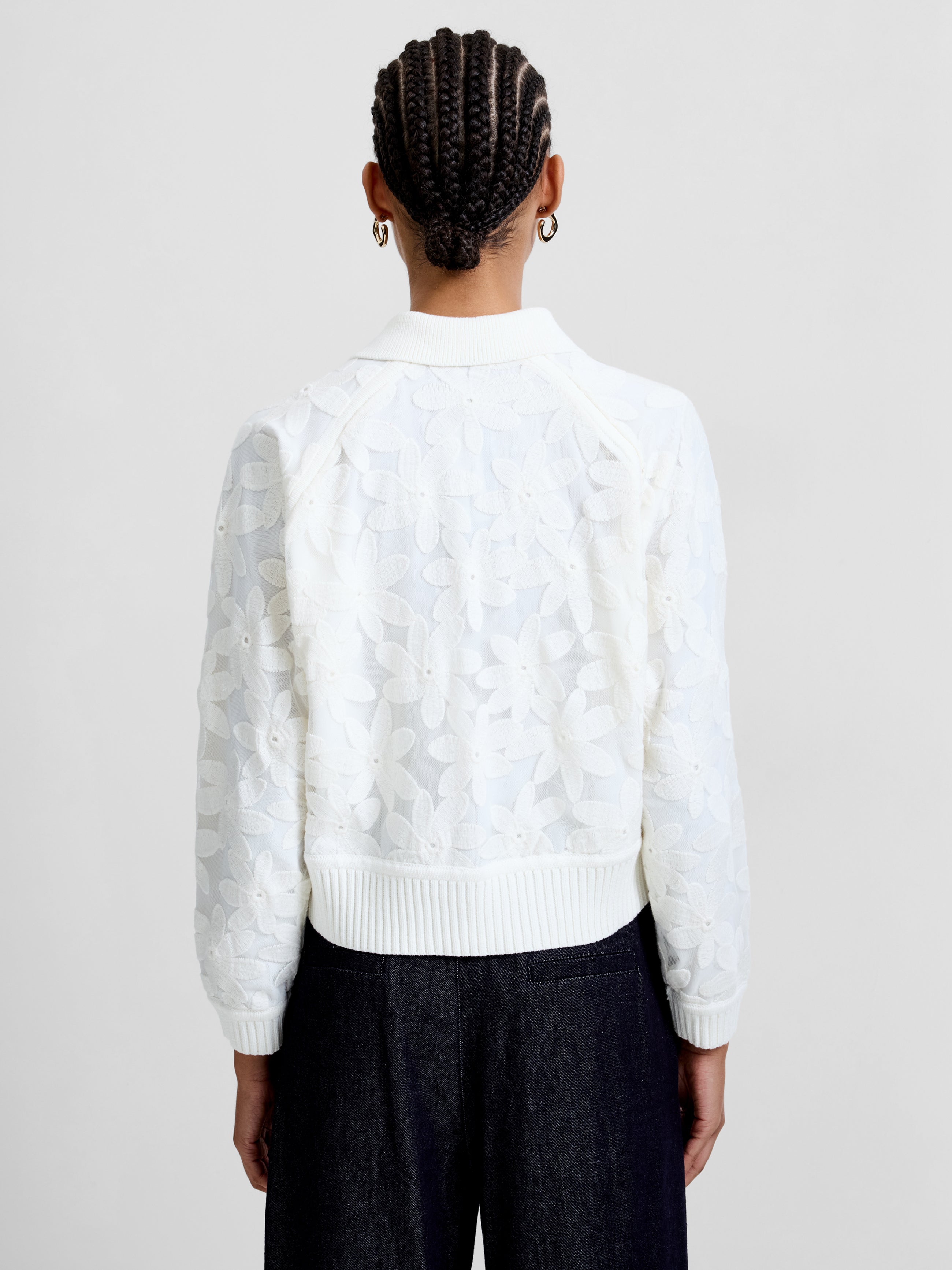 Diella Knit Applique Cardigan