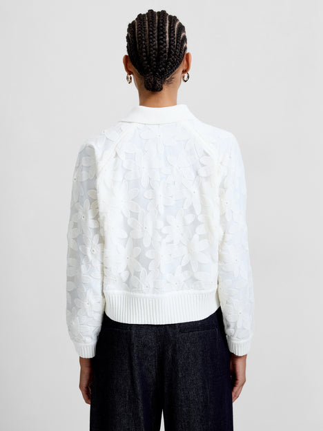 Diella Knit Applique Cardigan