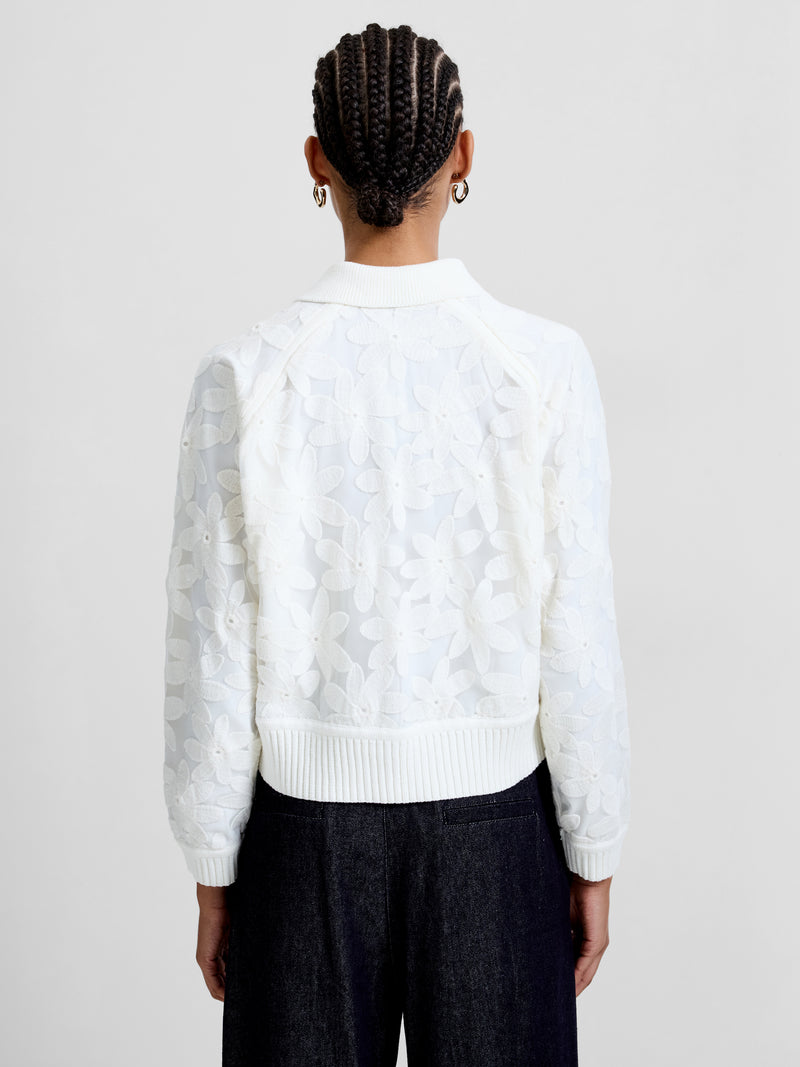 Diella Knit Applique Cardigan