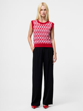 Klara Flec Abstract Striped Vest