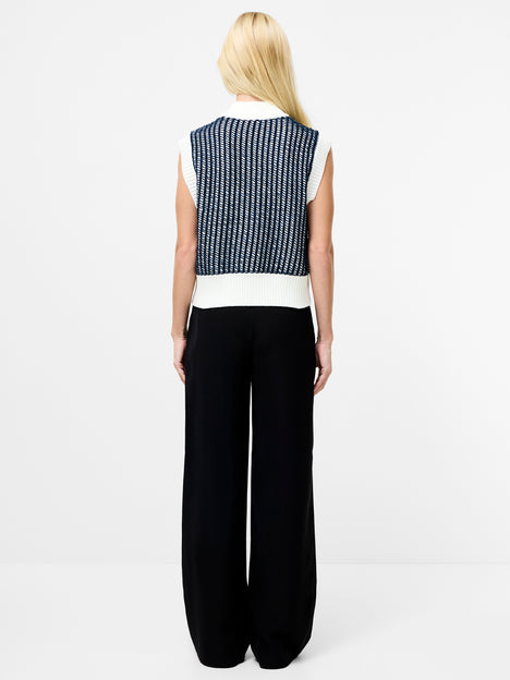 Klara Sleeveless Zip Up Knit Jumper
