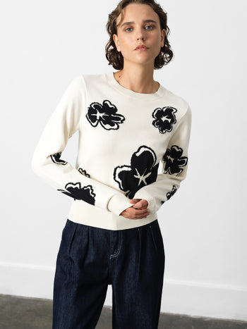 Paislee Floral Jacquard Jumper