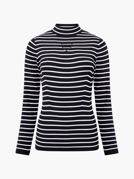 Melrose Heart Cut Out Long Sleeve Jumper