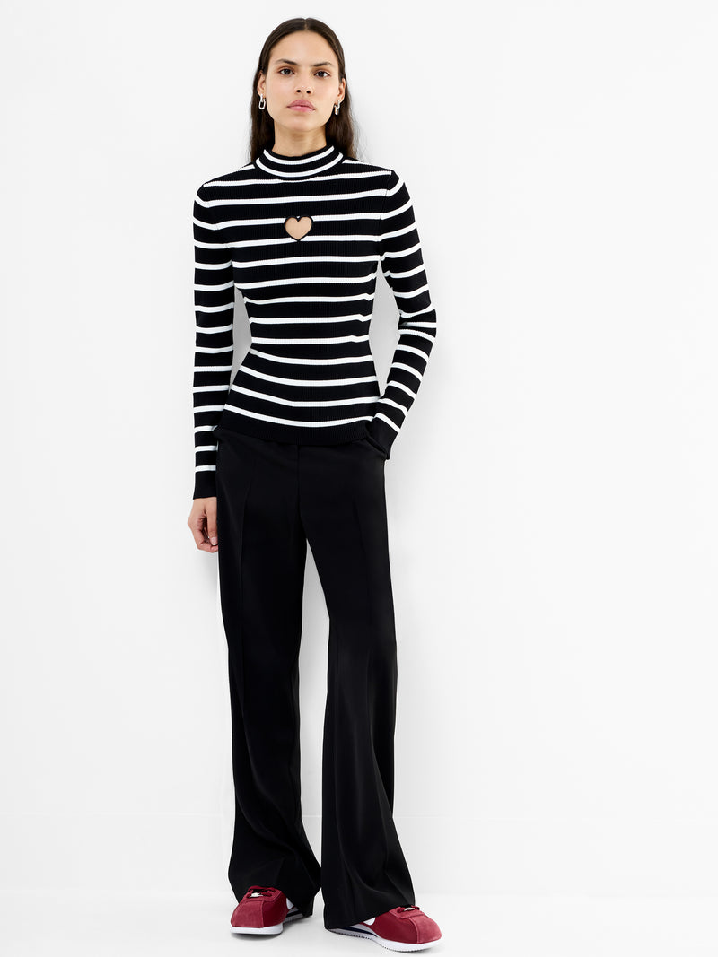 Melrose Heart Cut Out Long Sleeve Jumper