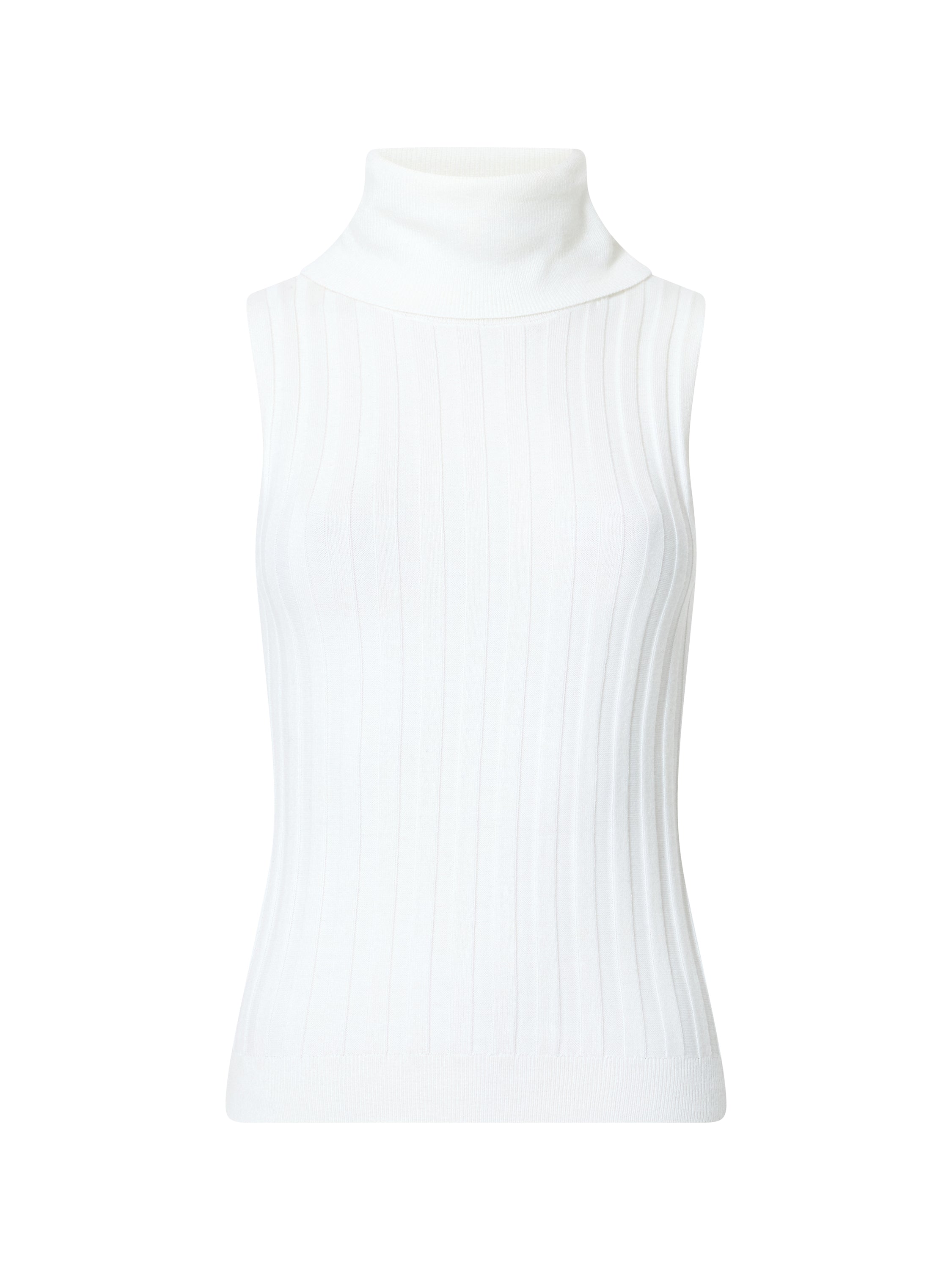 Turtleneck Knitted Tank Sweater