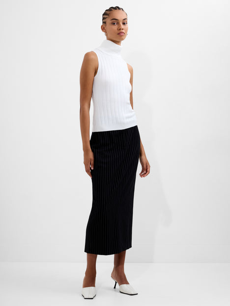 Turtleneck Knitted Tank Sweater