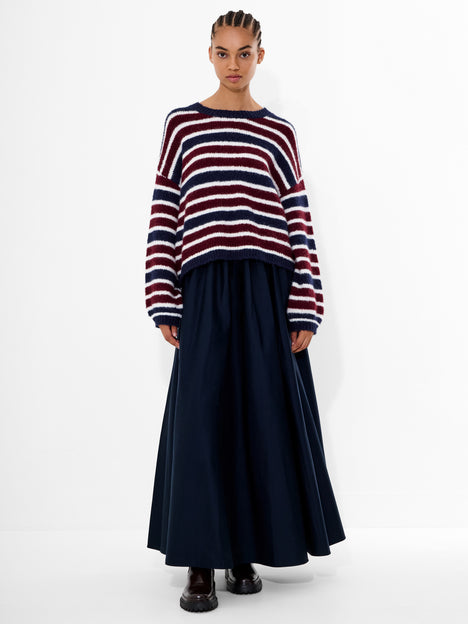 Chunky Alpaca Stripe Pullover Jumper