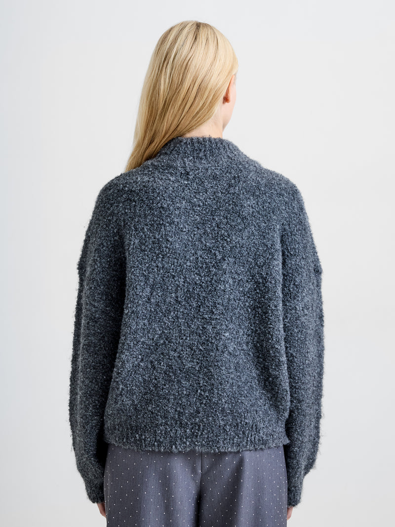 Renee Boucle Half Zip Jumper