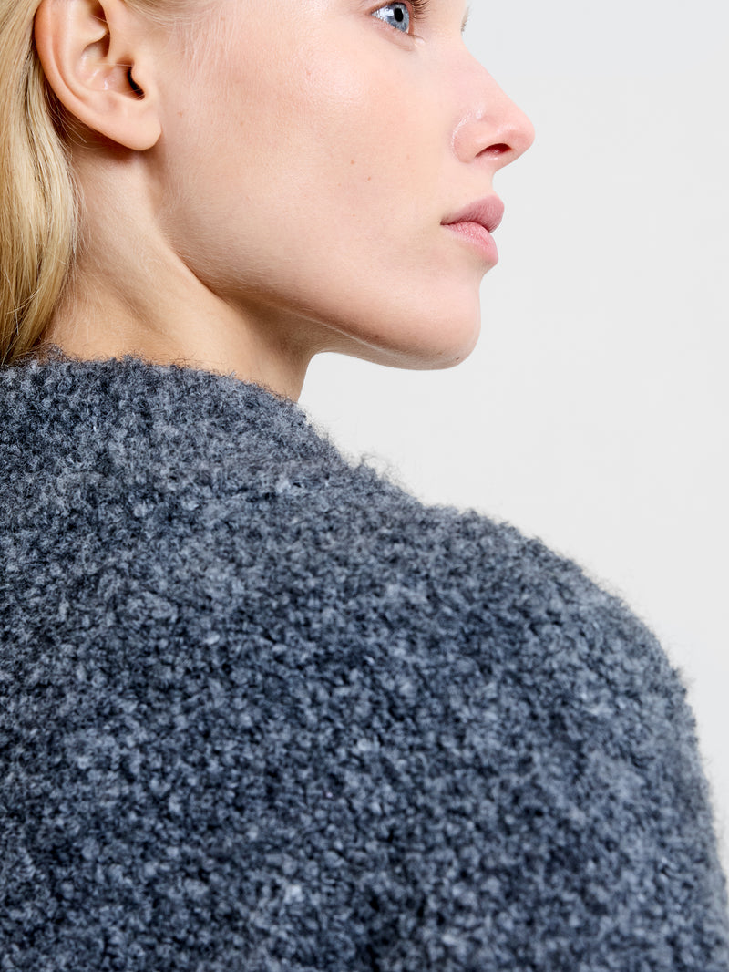 Renee Boucle Half Zip Jumper