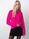 Lucile Mock Neck Fluffy Knit Jumper