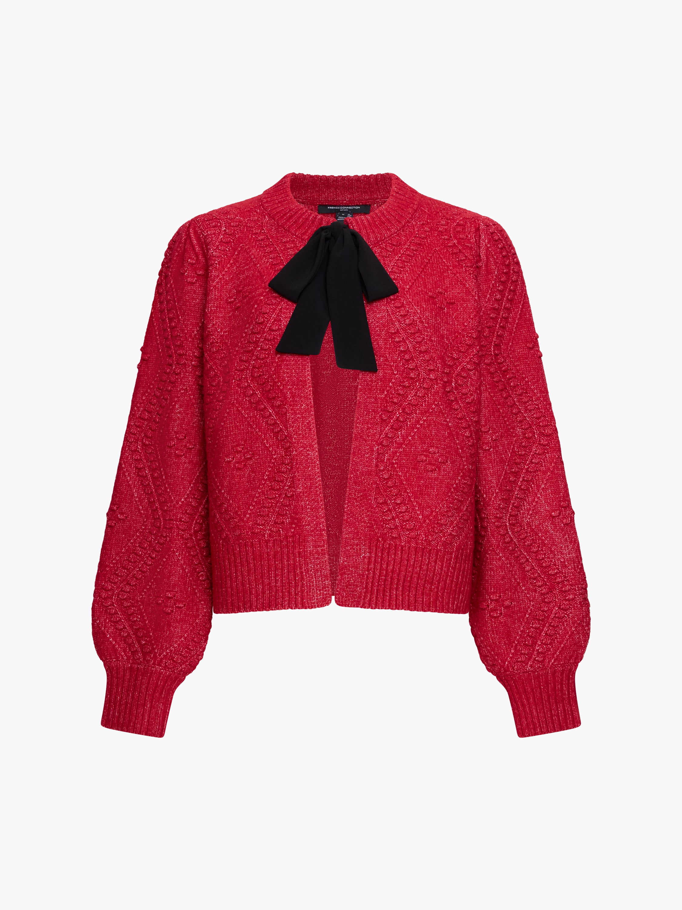 Kitty Recycled Bobble Bow Cardigan