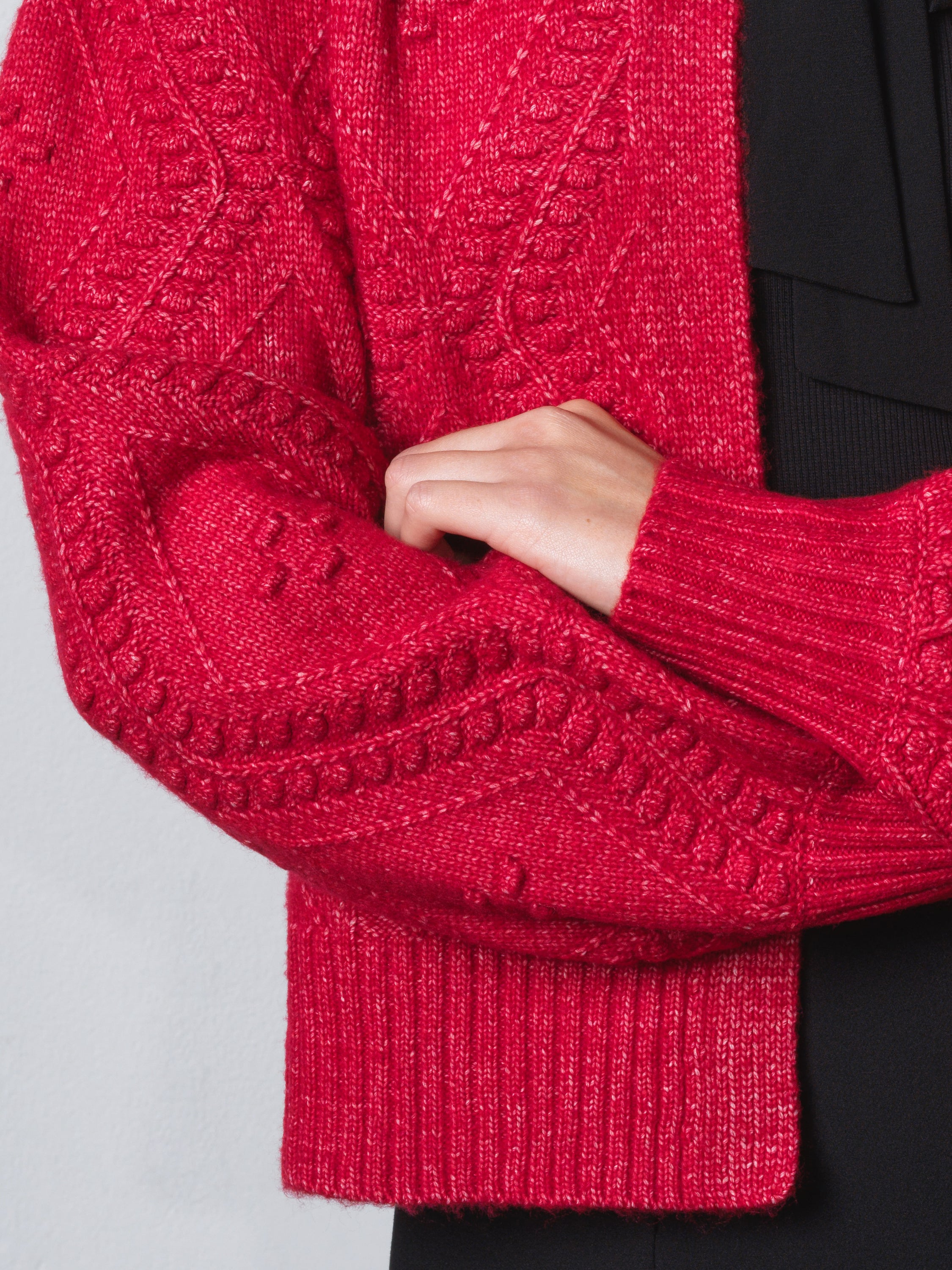 Kitty Recycled Bobble Bow Cardigan