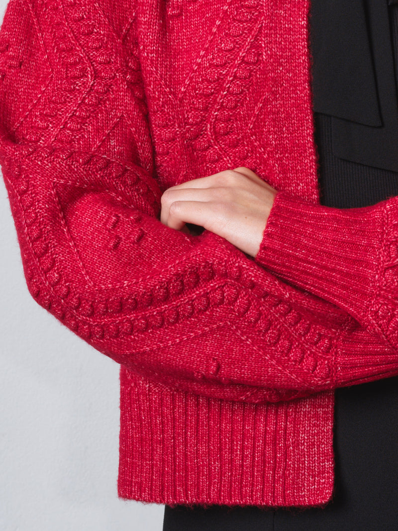 Kitty Recycled Bobble Bow Cardigan