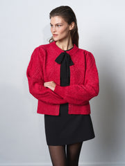 Kitty Recycled Bobble Bow Cardigan