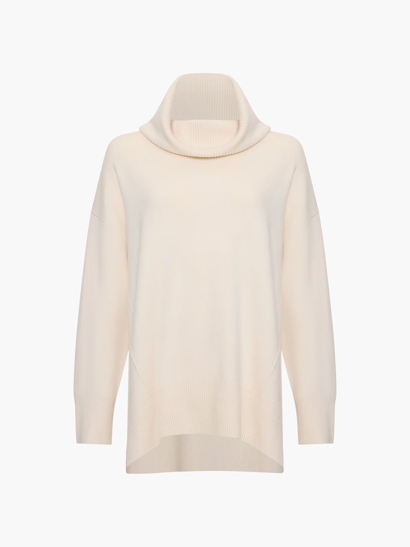 Babysoft Rib Cowl Neck Jumper