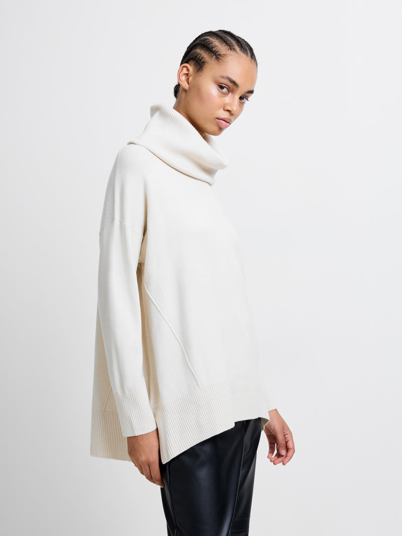 Babysoft Rib Cowl Neck Jumper