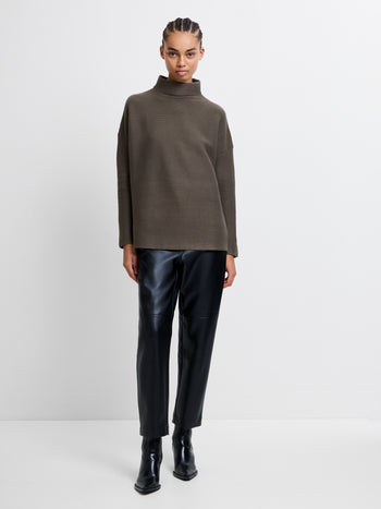 Babysoft Ribbed Mock Neck Jumper