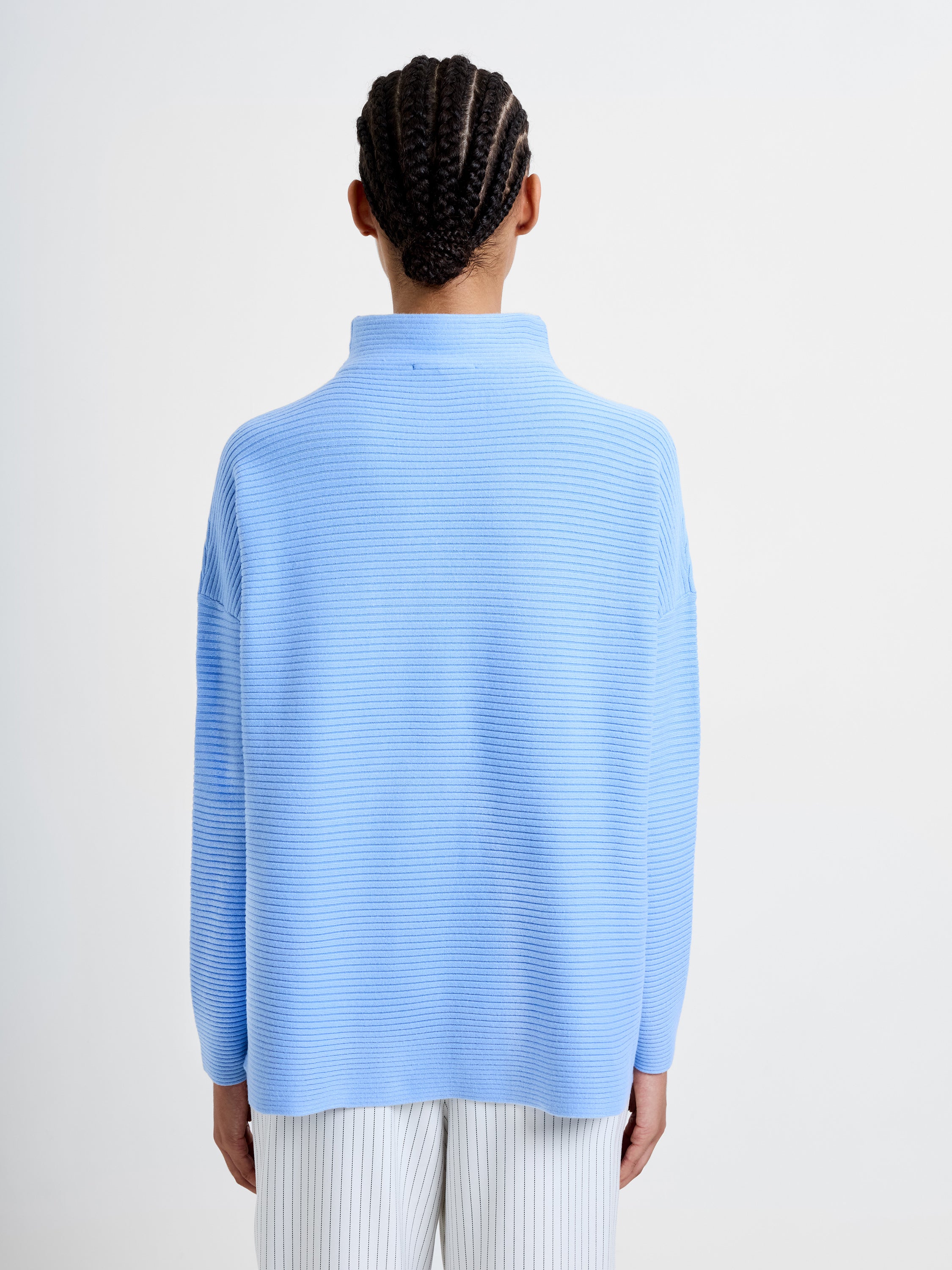 Babysoft Ribbed Mock Neck Jumper
