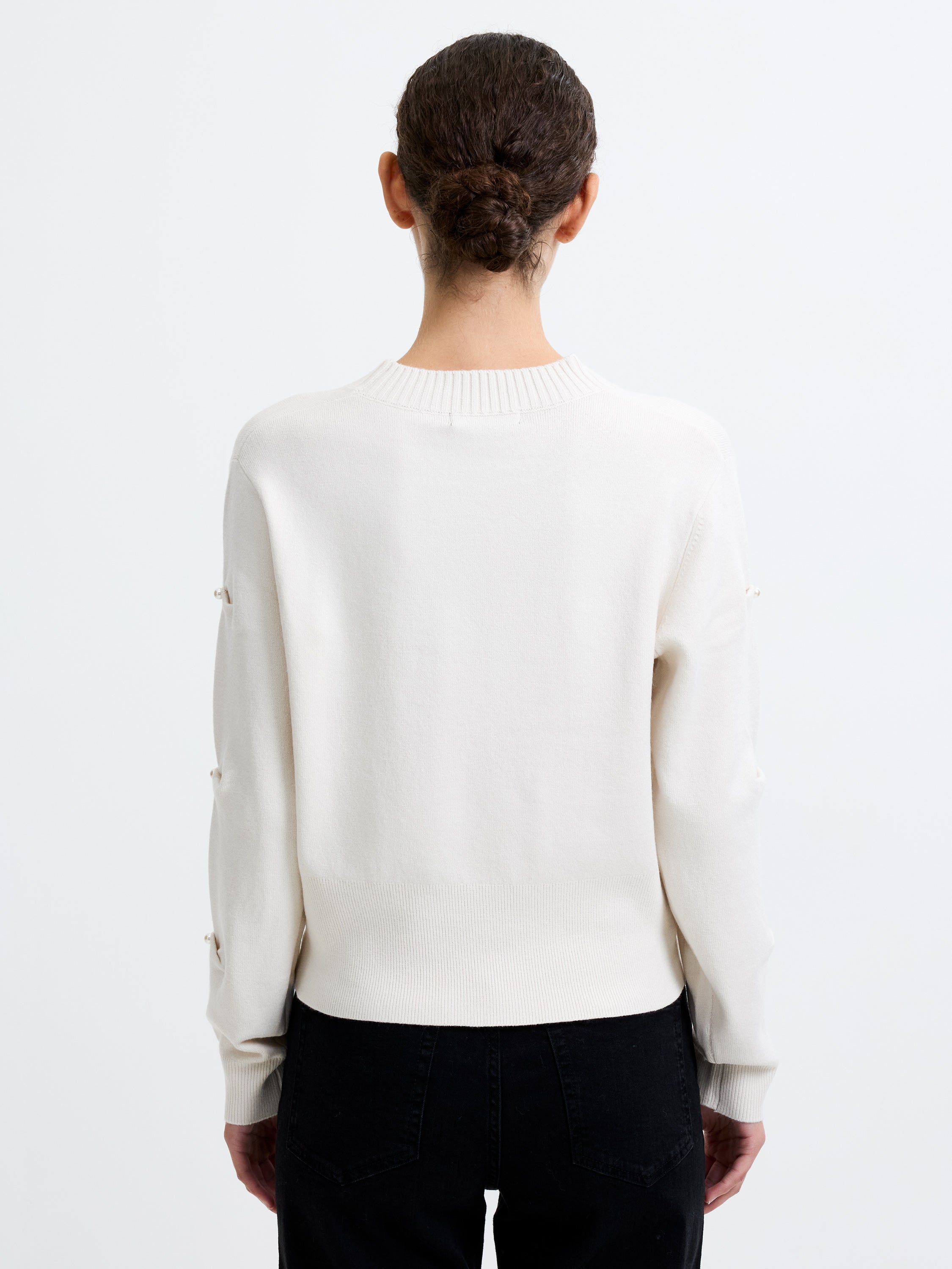 Babysoft Faux Pearl Sleeve Jumper