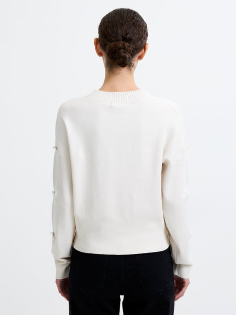 Babysoft Faux Pearl Sleeve Jumper