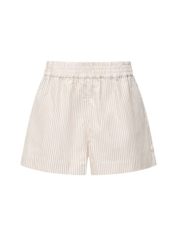 Rhodes Poplin Stripe Pull-On Shorts