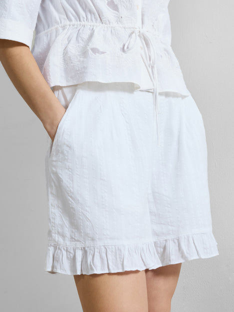 Barnet Cotton Striped Shorts