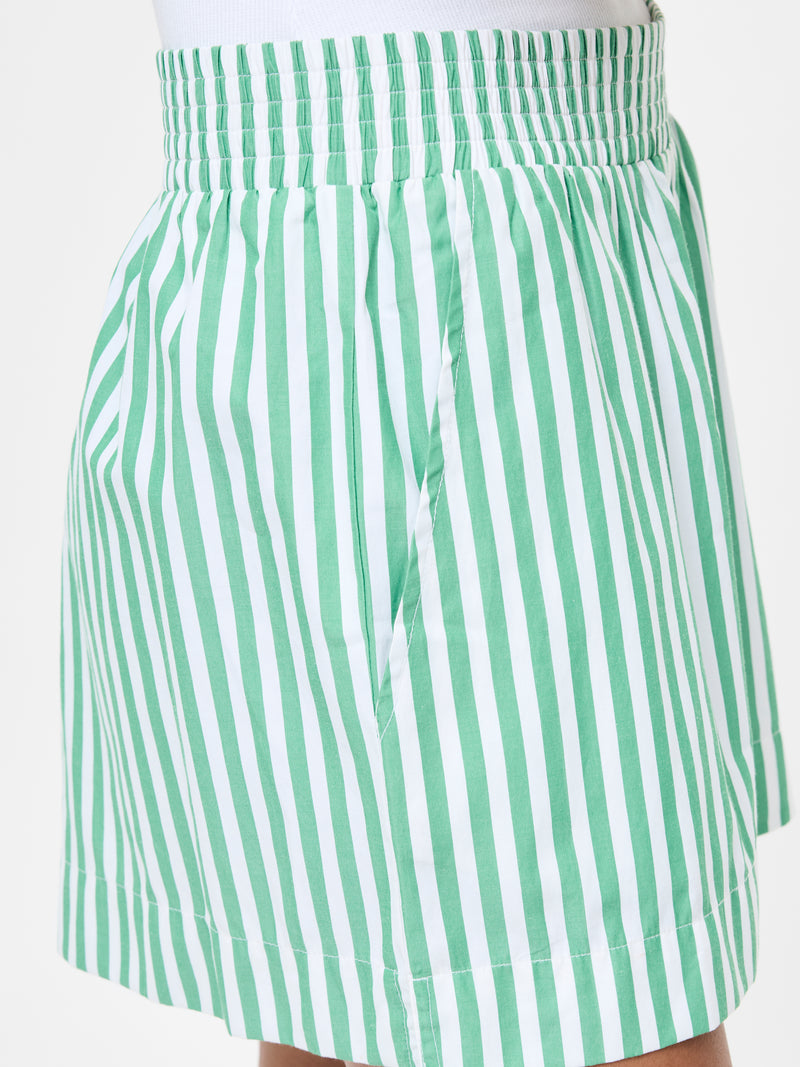 Stripe Shirting Shorts