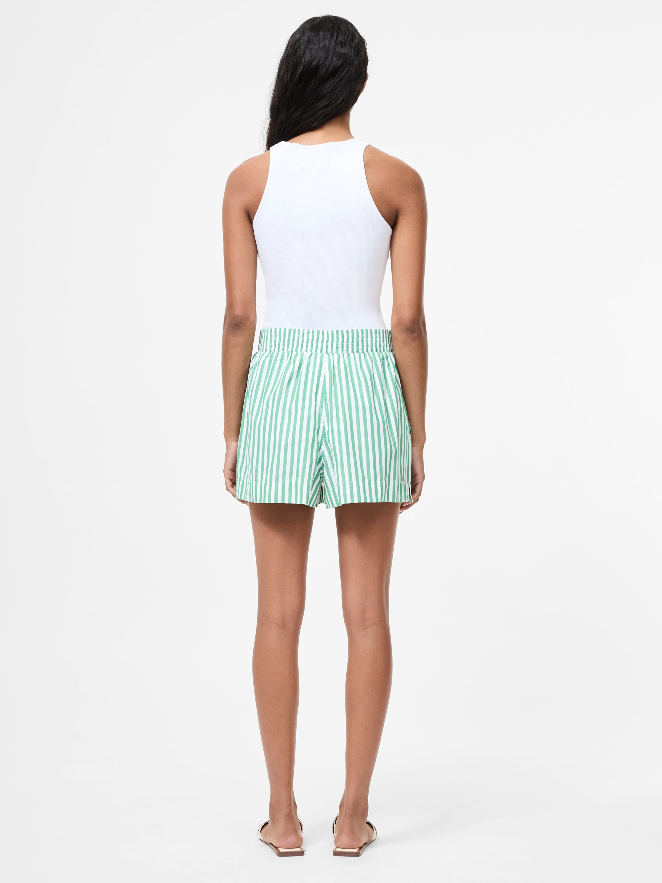 Stripe Shirting Shorts