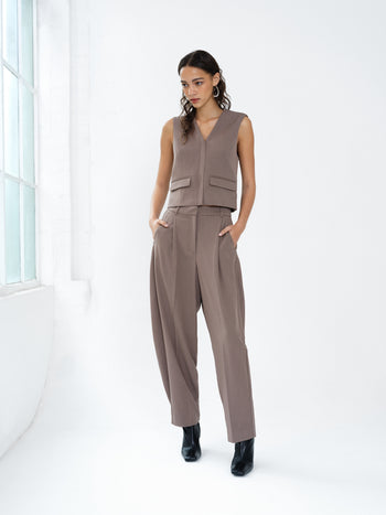 Vienna V Neck Pocket Waistcoat