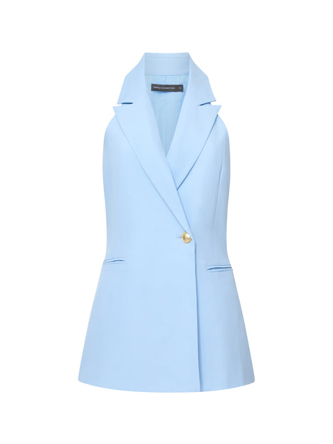 Sleek Tailored Halterneck Suit Waistcoat