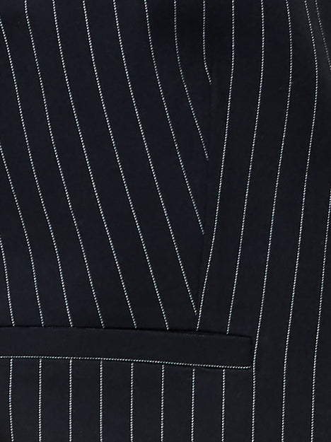 Morgan Tailored Pinstripe Zip Up Waistcoat