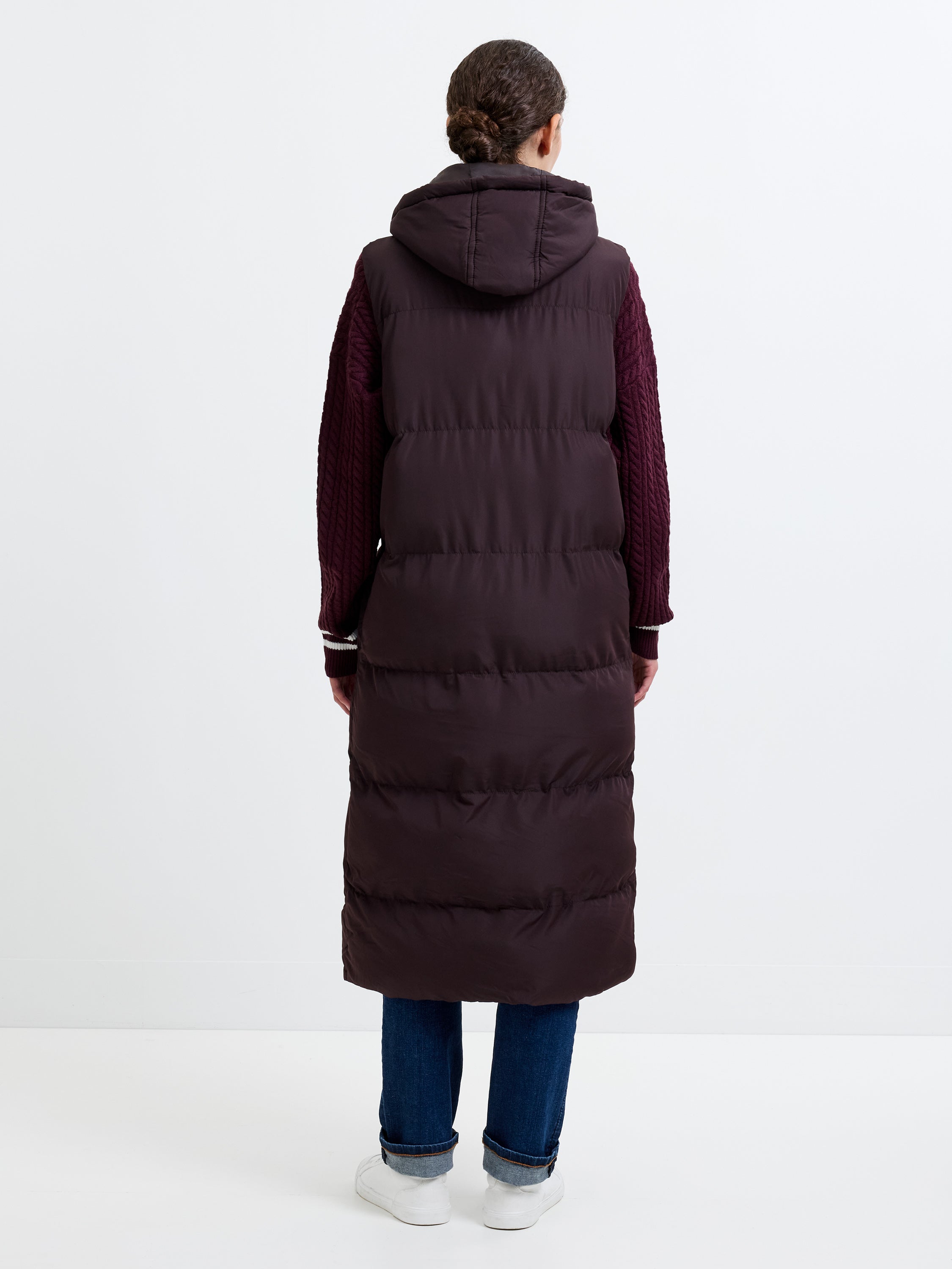 Hooded Puffer Row Gilet