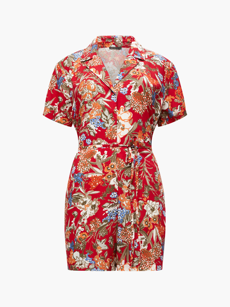 Rever Print Playsuit