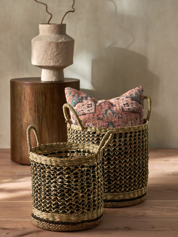 Seagrass Storage Baskets (Set of 2)