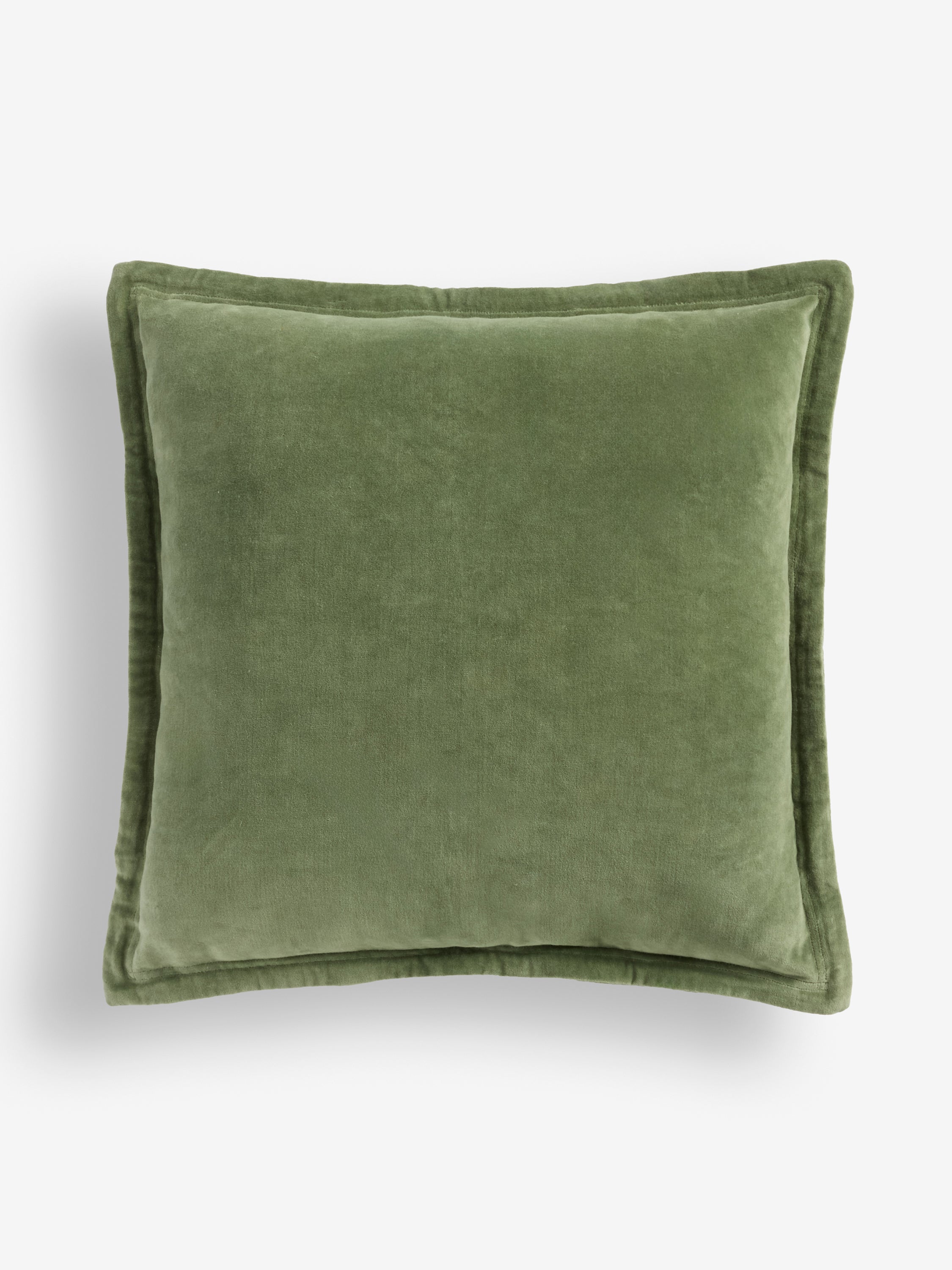 Washed Velvet Deep Green Cushion