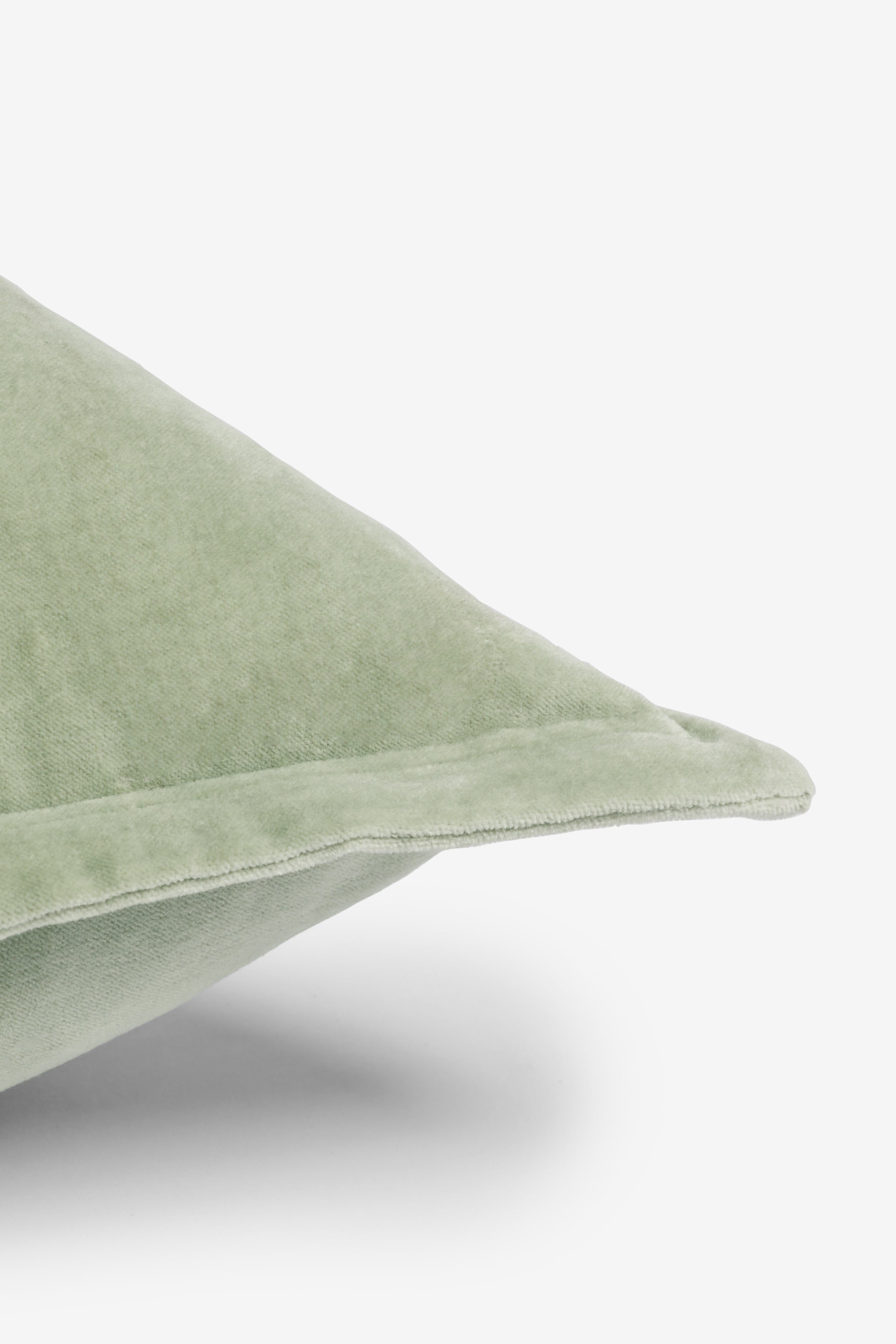 Washed Velvet Sage Green Cushion