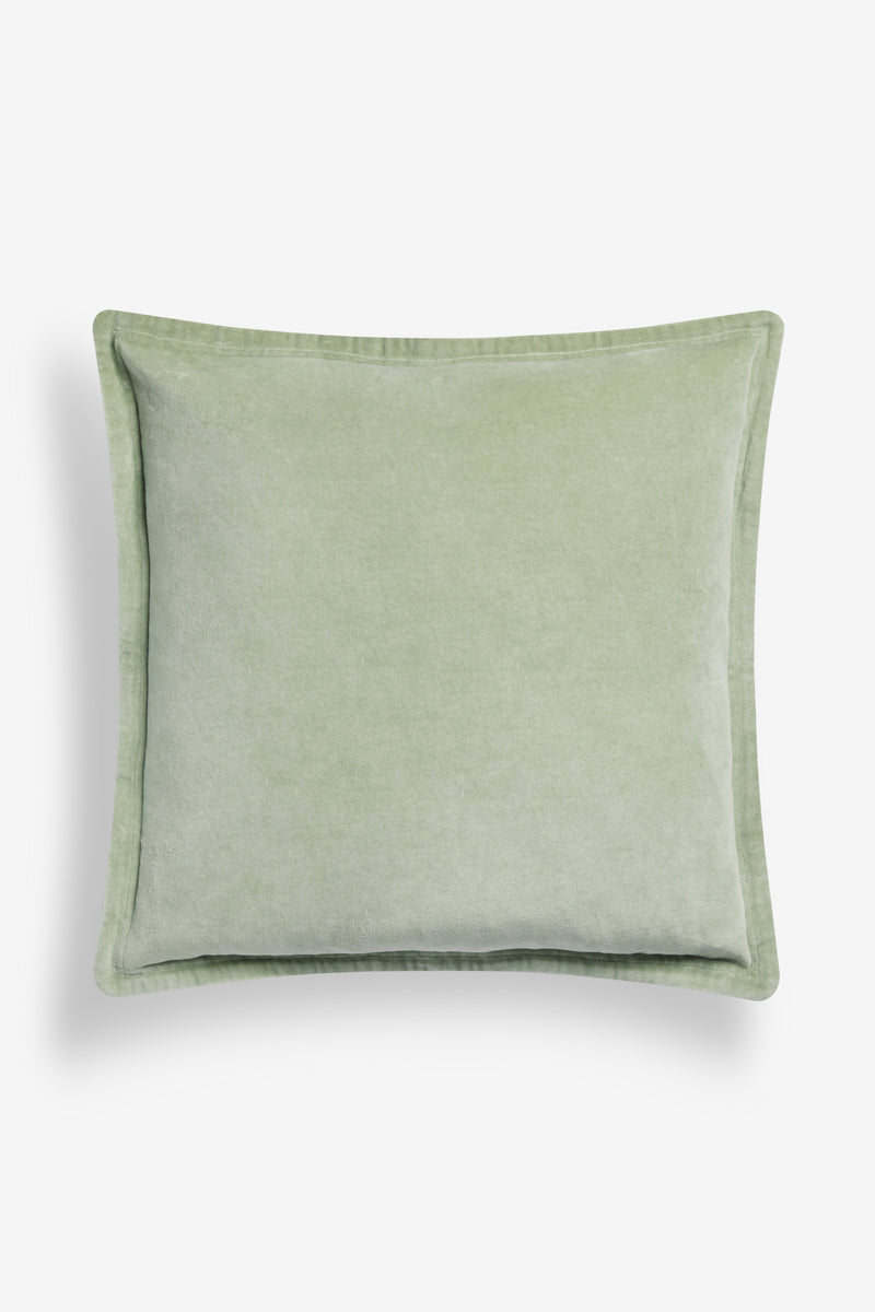 Washed Velvet Sage Green Cushion