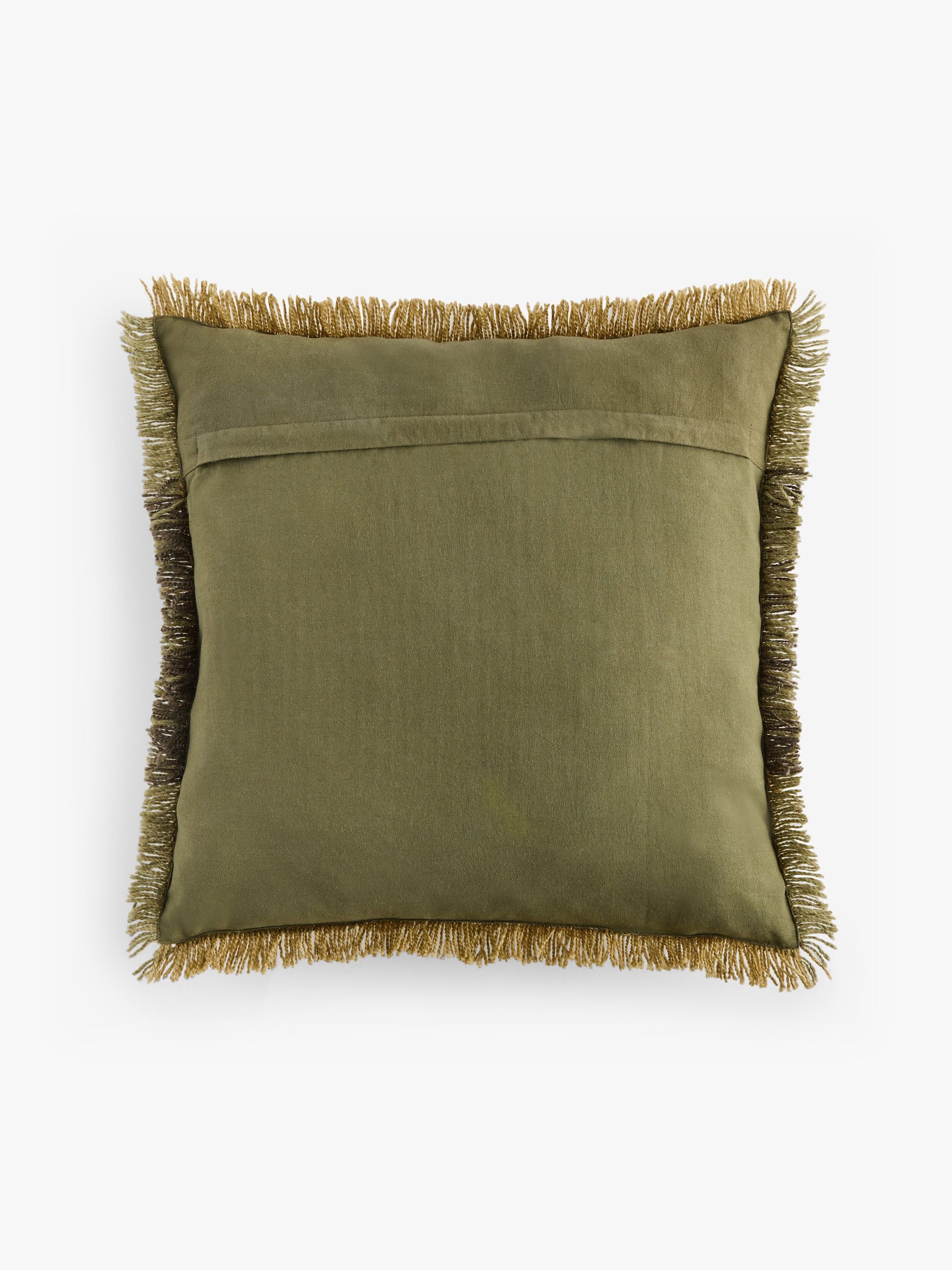 Textured Fringe Recycled Cushion