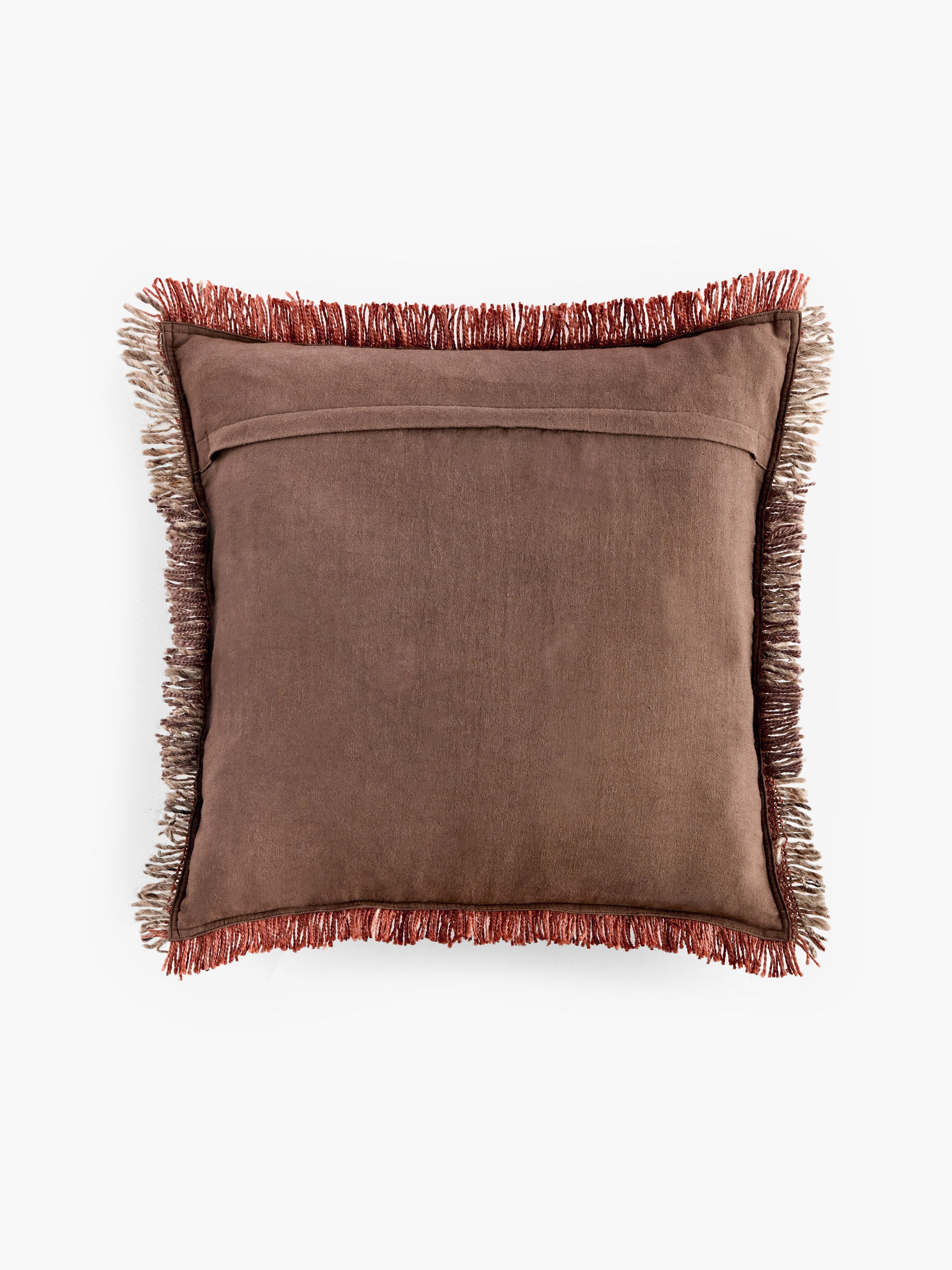 Textured Fringe Recycled Cushion